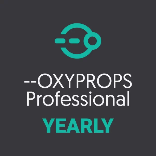 OxyProps Professional Yearly Subscription Product Cover